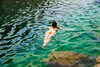 Bootylicious Nudist Tourist Girl Swimming Floating
